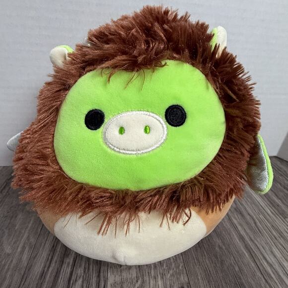 Original Squishmallows Leonard Green Lion Fuzzy Mane Plush Kellytoy Stuffed Toy - Picture 3 of 4